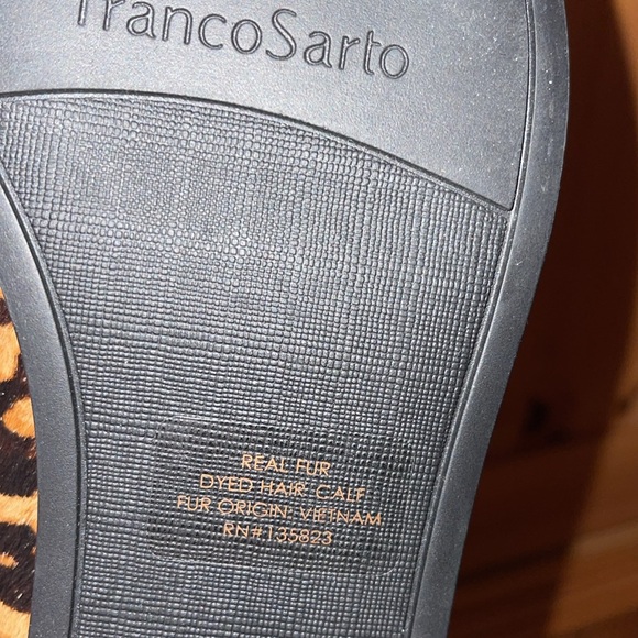 Franco Sarto Hadden Leopard loafer with tassel. Size 7M.  NIB See all pics. - Picture 8 of 12